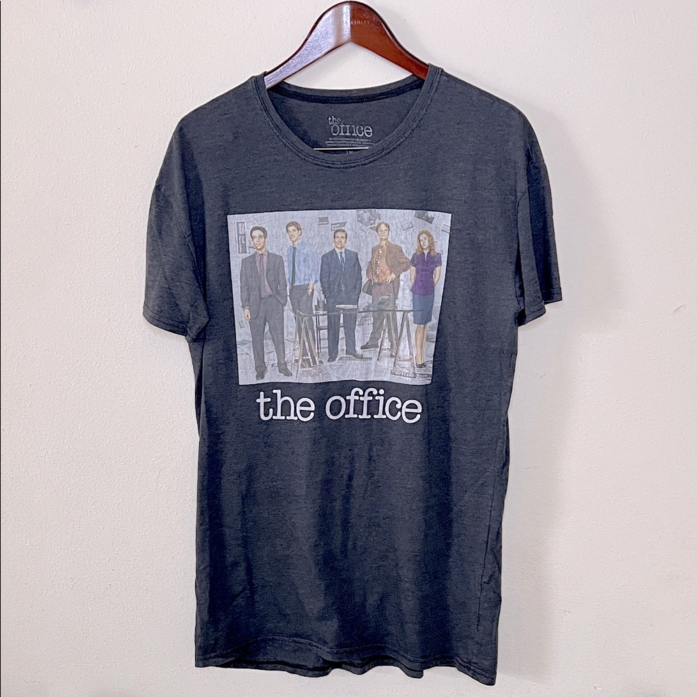 The Office Graphic T-Shirt Unisex Size L/XL Gray Casual Loungewear